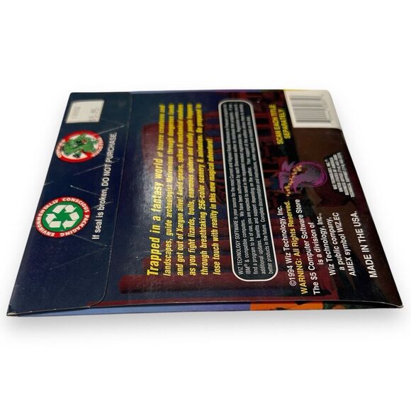 VTG NOS Xargon Shareware PC Game 3.5” Disk Wiz Technology NEW SEALED! - Picture 3 of 4